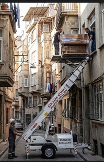Salhane dar sokak asansör